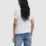 Tricou femei Desigual regular fit cu logo brodat