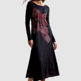 Rochie midi femei Desigual cu imprimeu grafic abstract negru