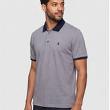 Tricou Polo bărbați RUGATCHI cu guler contrast Bleumarin