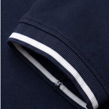 Tricou Polo bărbați Rugatchi cu guler contrast bleumarin