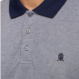 Tricou Polo bărbați RUGATCHI cu guler contrast Bleumarin