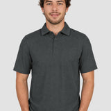 Tricou polo bărbați Killtec verde închis din material elastic