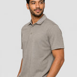 Tricou Polo bărbați din lyocell bej